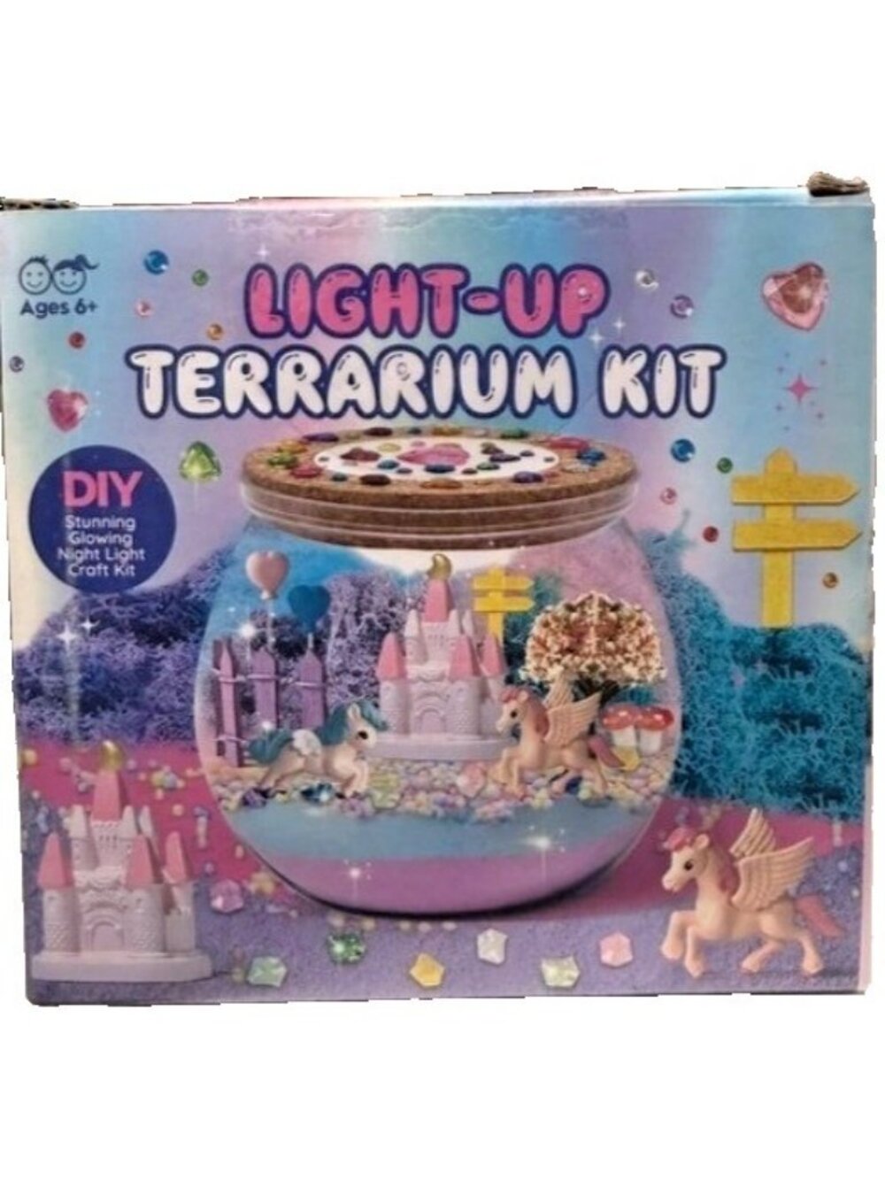 DIY Craft For Kids Light-Up Terrarium Kit 6+ With Accessories Remote-Control
